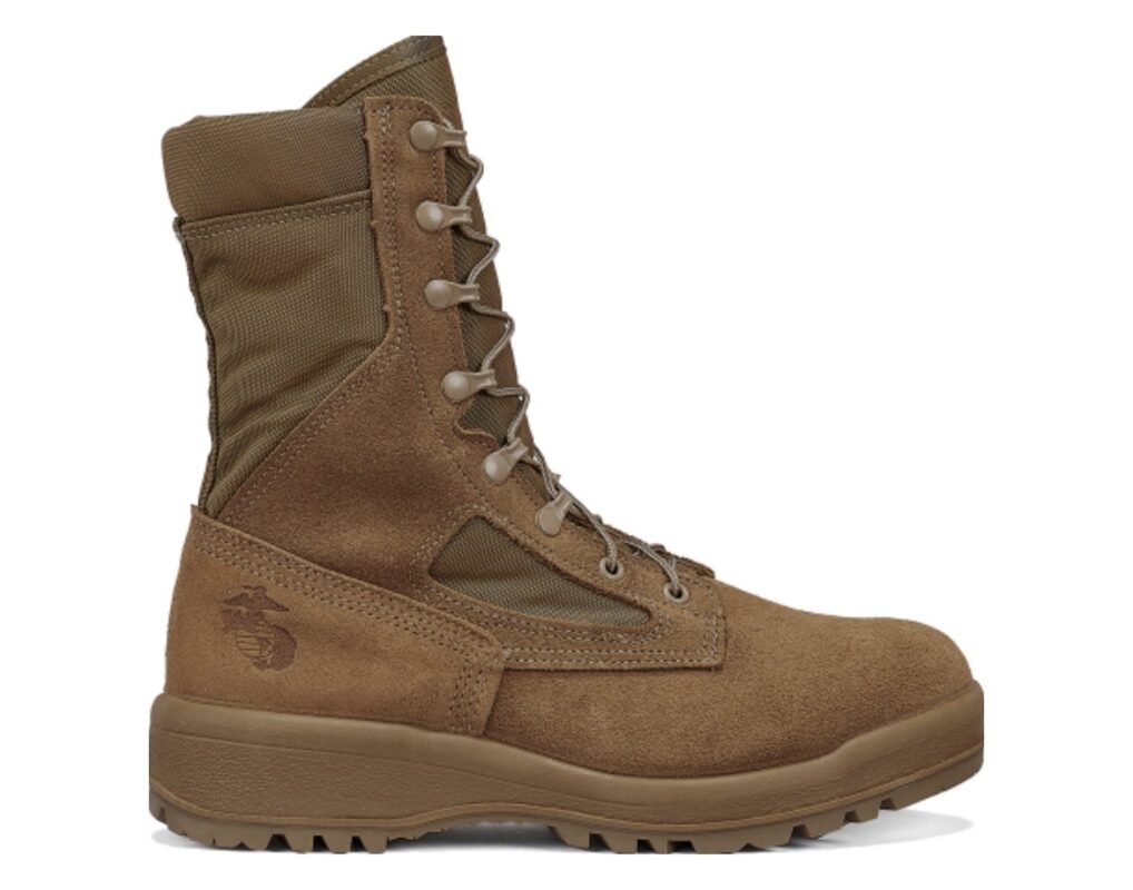 Bota militar Belleville 500 en color coyote – vista lateral